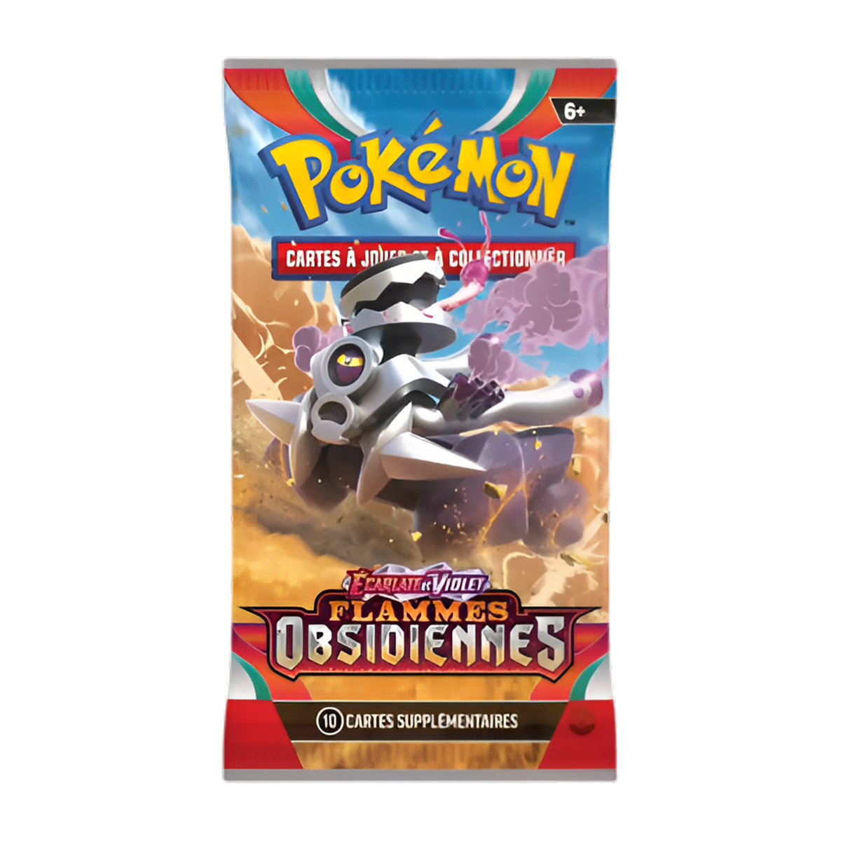 Booster Pokémon Flammes Obsidiennes Écarlate et Violet avec Gromago, 10 cartes à jouer et collectionner