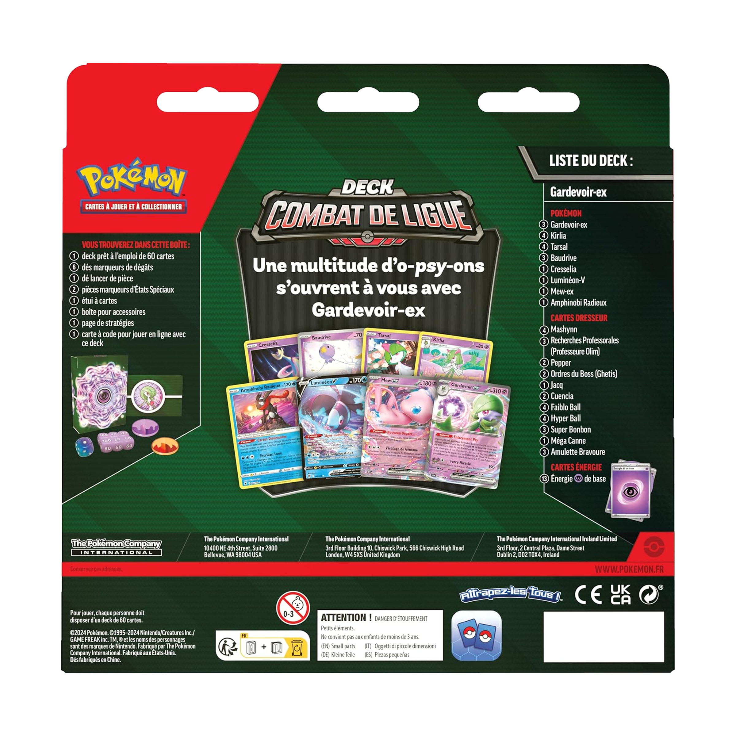 Deck - Pokémon - Combat de Ligue - Gardevoir Ex - 🇫🇷 - vue produit