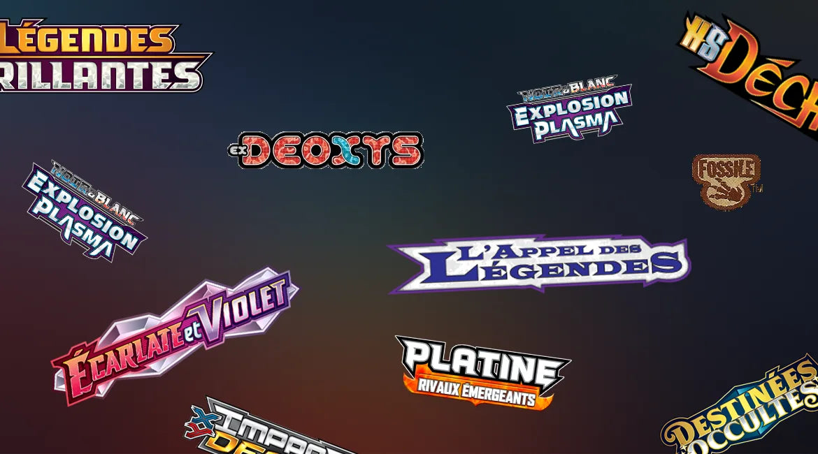 Liste de toutes les séries et extensions du JCC Pokémon