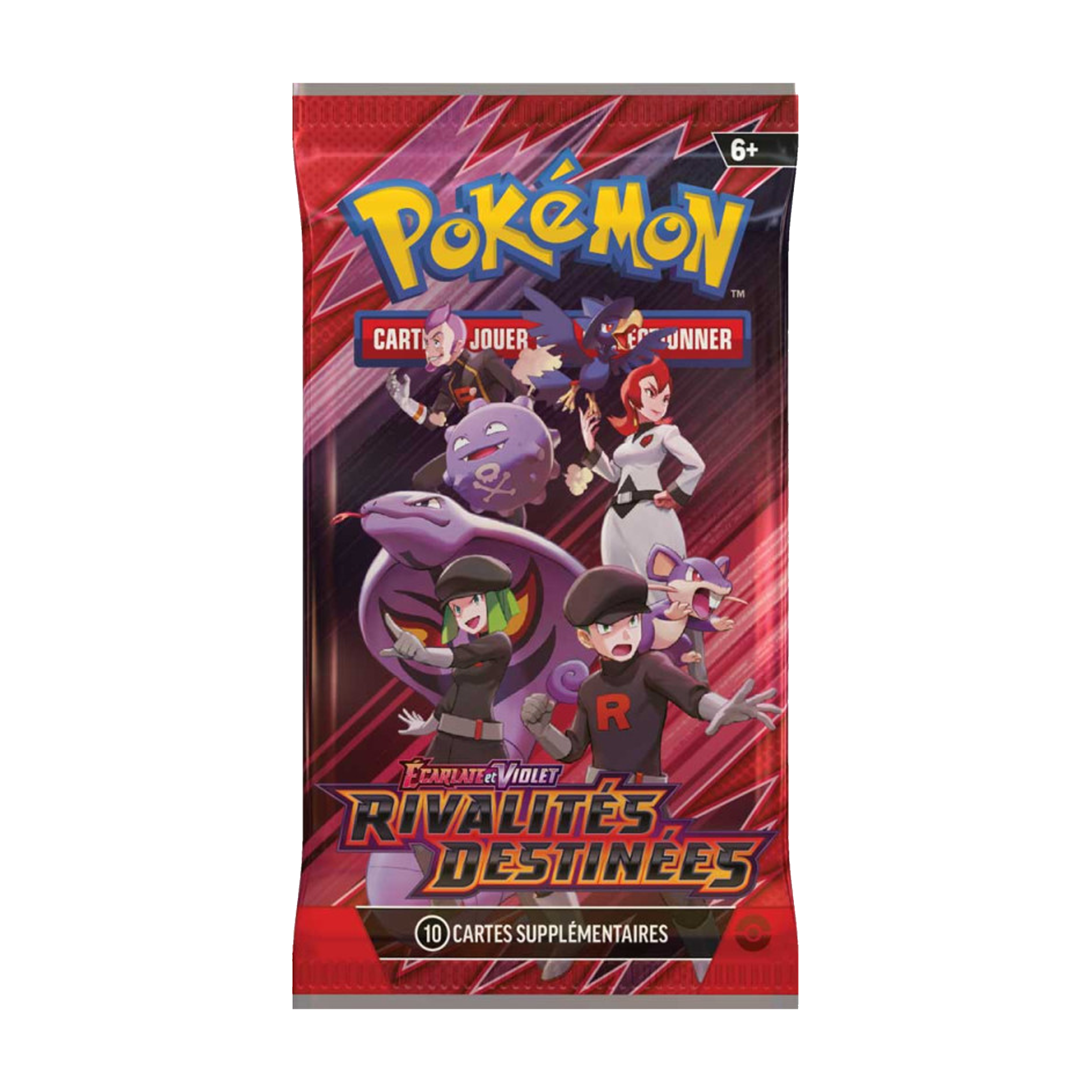 Booster Pokémon Écarlate et Violet EV10 Rivalités Destinées, pack de 10 cartes à collectionner en français.