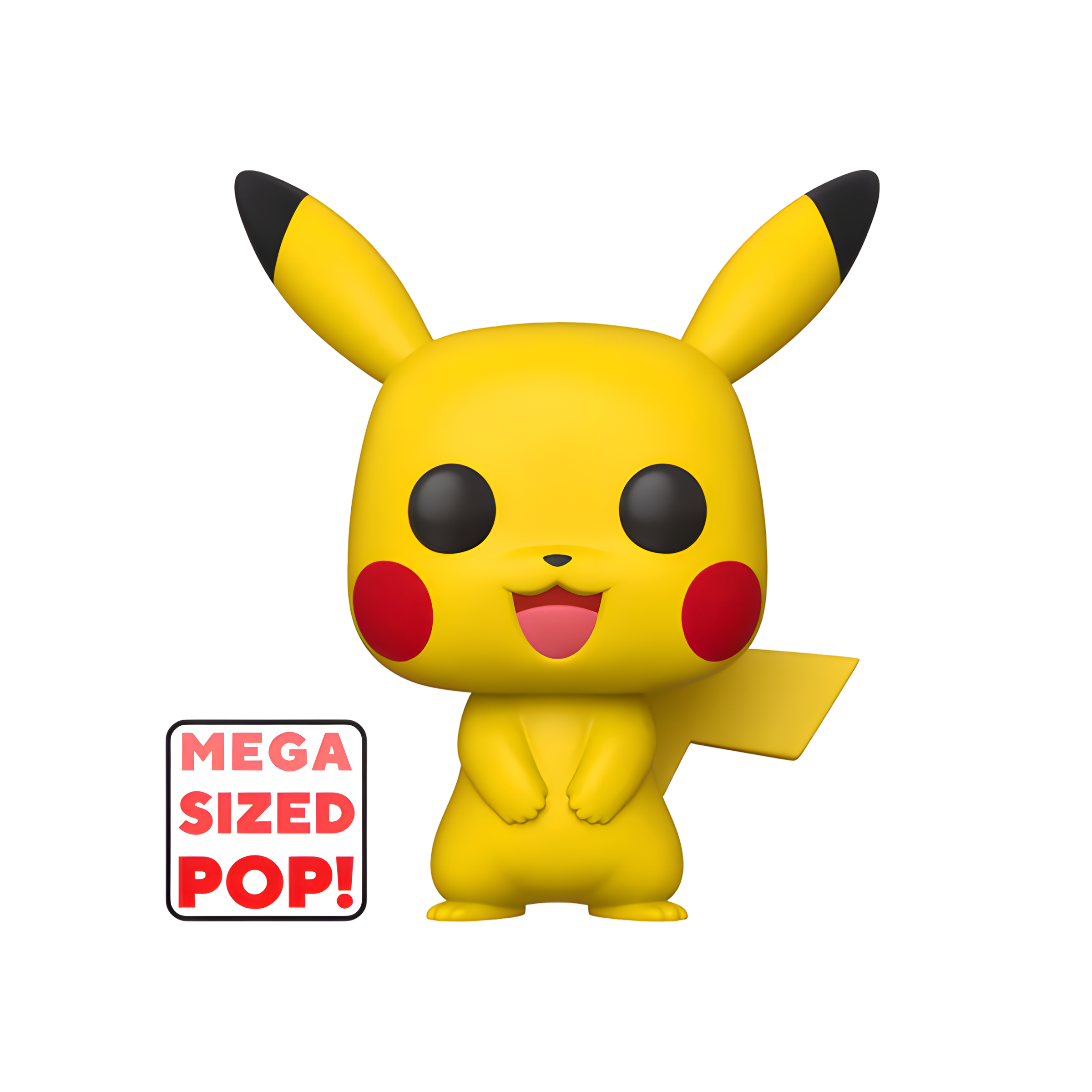 Figurine Funko Pop Pikachu Mega Sized, grande taille 46 cm, version vinyle Pokémon, jouet de collection pour fans.