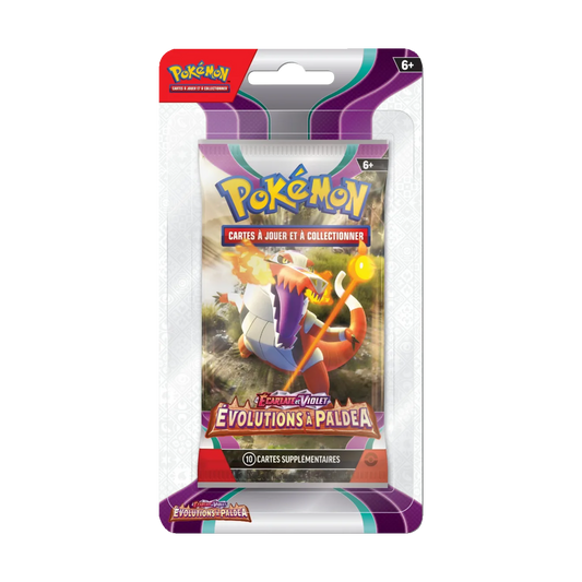 Booster sous blister | Pokémon | Écarlate et Violet | Évolution à Paldea (EV02) | 🇫🇷